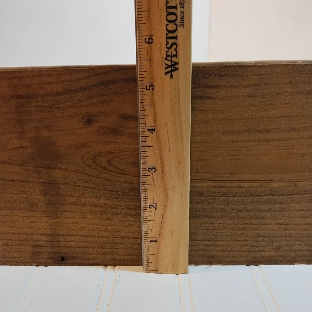 Vintage Wood Wall Shelf Scalloped Gingerbread Cutout 4 Peg Coat Rack Brown 48